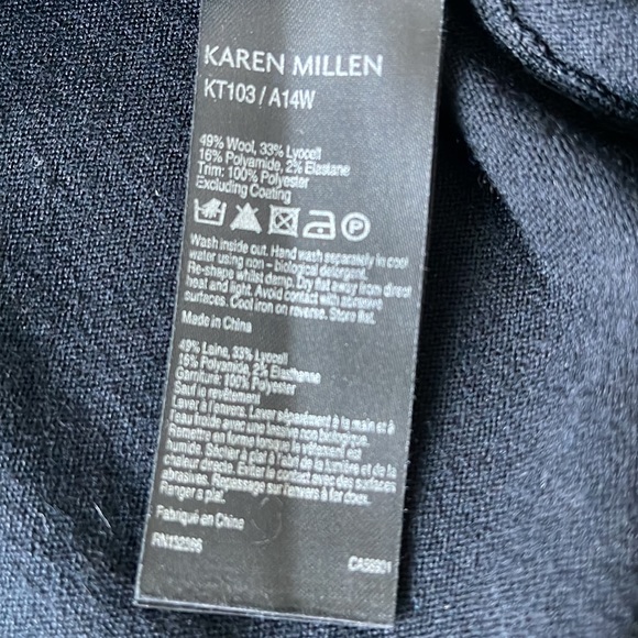 KAREN MILLEN Turtlenecks sweater 49% wool, 33% Lycra, 16% Polyamide, 2% Elastane - Picture 5 of 5
